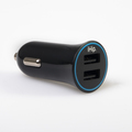Zeikos Car charger dual USB 2.4A Black IHIPP17